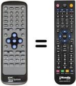 Télécommande équivalente Telesystem TS5200VXB