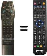 Telecomando equivalente Panasonic VEQ2017