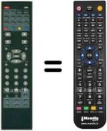 Télécommande équivalente HVS57638