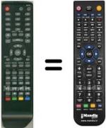 Télécommande équivalente HVS57631