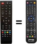 Télécommande équivalente HVS57532-ET