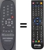 Télécommande équivalente WHV15061W