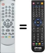 Replacement remote control WHV3992W