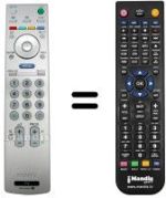 Télécommande équivalente Sony SEC3970