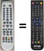 Télécommande équivalente HVS53422