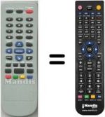 Télécommande équivalente HVS54965