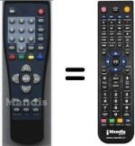 Replacement remote control HVS54708