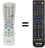 Gleichwertige Fernbedienung Philips HVS54261