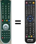 Gleichwertige Fernbedienung SAGEMCOM HVS53456