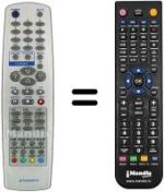 Télécommande équivalente SEC3416