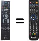 Télécommande équivalente LG WHV14664