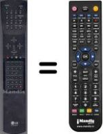 Télécommande équivalente LG WHV3981