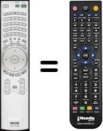 Télécommande équivalente Sony SEC3116