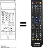 Replacement remote control WHV7165