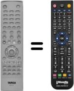Télécommande équivalente Targa WHV3444