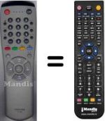 Télécommande équivalente WHV3506
