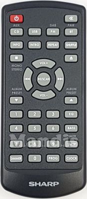 Télécommande d'origine SHARP RMCSSP0025N (105001212)