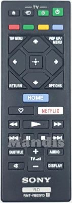 Télécommande d'origine SONY RMT-VB201D (149312211) Télécommande d'origine SONY RMT-VB201D (149312211)