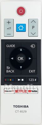 Telecomando originale TOSHIBA CT-8529 (30099678) Telecomando originale TOSHIBA CT-8529 (30099678)