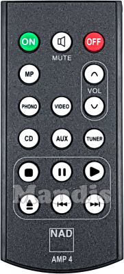 T&eacute;l&eacute;commande d'origine NAD AMP4 (350000063)