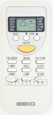 Télécommande d'origine BEKO 9197600362