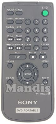 Télécommande d'origine SONY RMT-D 182 A (988509964) Télécommande d'origine SONY RMT-D 182 A (988509964)