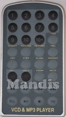 Télécommande d'origine BELSON VCD&MP3PLAYER
