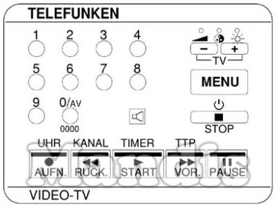 Telecomando originale TELEFUNKEN FB 1135 TTP (925TX1684) Telecomando originale TELEFUNKEN FB 1135 TTP (925TX1684)