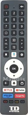 Original remote control TD SYSTEMS K40DLK20GLE