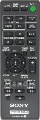 Télécommande d'origine SONY RM-AMU186 Télécommande d'origine SONY RM-AMU186