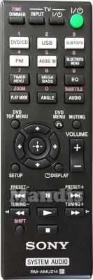 Télécommande d'origine SONY RM-AMU214 (A2060834A) Télécommande d'origine SONY RM-AMU214 (A2060834A)