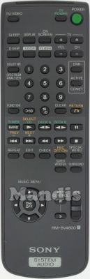 Télécommande d'origine SONY RM-SV4800 Télécommande d'origine SONY RM-SV4800