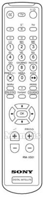Télécommande d'origine SONY RM-X 501 (141847711) Télécommande d'origine SONY RM-X 501 (141847711)