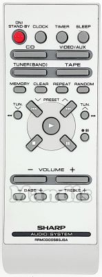 Télécommande d'origine SHARP RRMCG0056SJSA