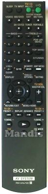 Télécommande d'origine SONY RM-AAU130 (149007811)