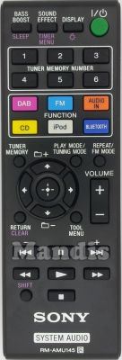 Télécommande d'origine SONY RM-AMU145 (149001811) Télécommande d'origine SONY RM-AMU145 (149001811)