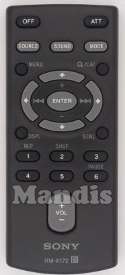 Télécommande d'origine SONY RM-X172 (148015024) Télécommande d'origine SONY RM-X172 (148015024)