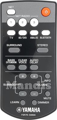 Original remote control YAMAHA FSR76 (ZU846400)