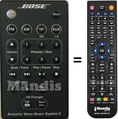 Télécommande équivalente Acoustic Wave Music System II