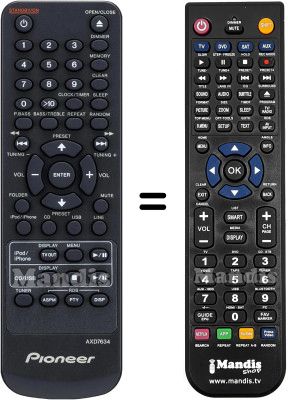 Telecomando equivalente Pioneer AXD7634