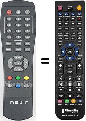 Gleichwertige Fernbedienung REMCON2198