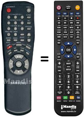 Télécommande équivalente 0001 B