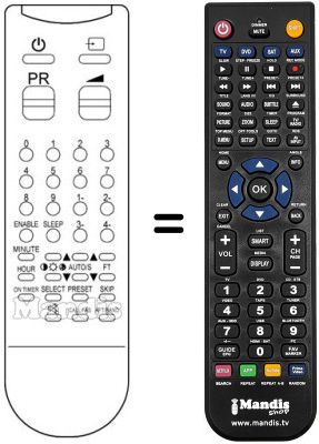 Replacement remote control 04.12.012