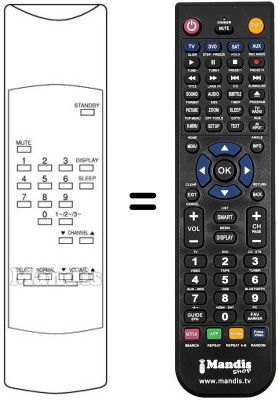 Telecomando equivalente 082 398 30001 Telecomando equivalente 082 398 30001