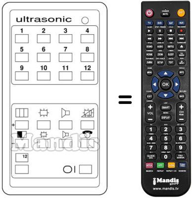 Telecomando equivalente 3405 / 0120.37