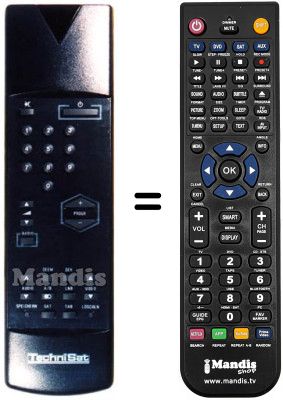 Replacement remote control 100 TS 002