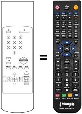 Replacement remote control 100 TS 026