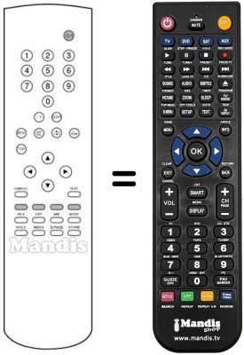 Télécommande équivalente Ingelen 37 H2 VT Télécommande équivalente Ingelen 37 H2 VT
