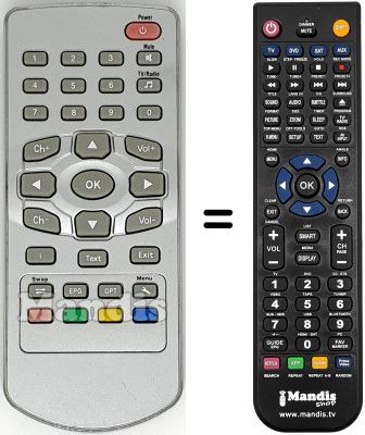 Telecomando equivalente Bush DFTA 1000