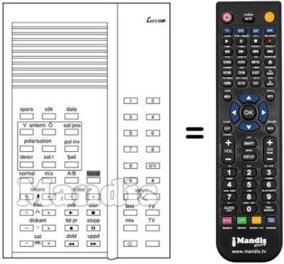 Télécommande équivalente 210 1006-14